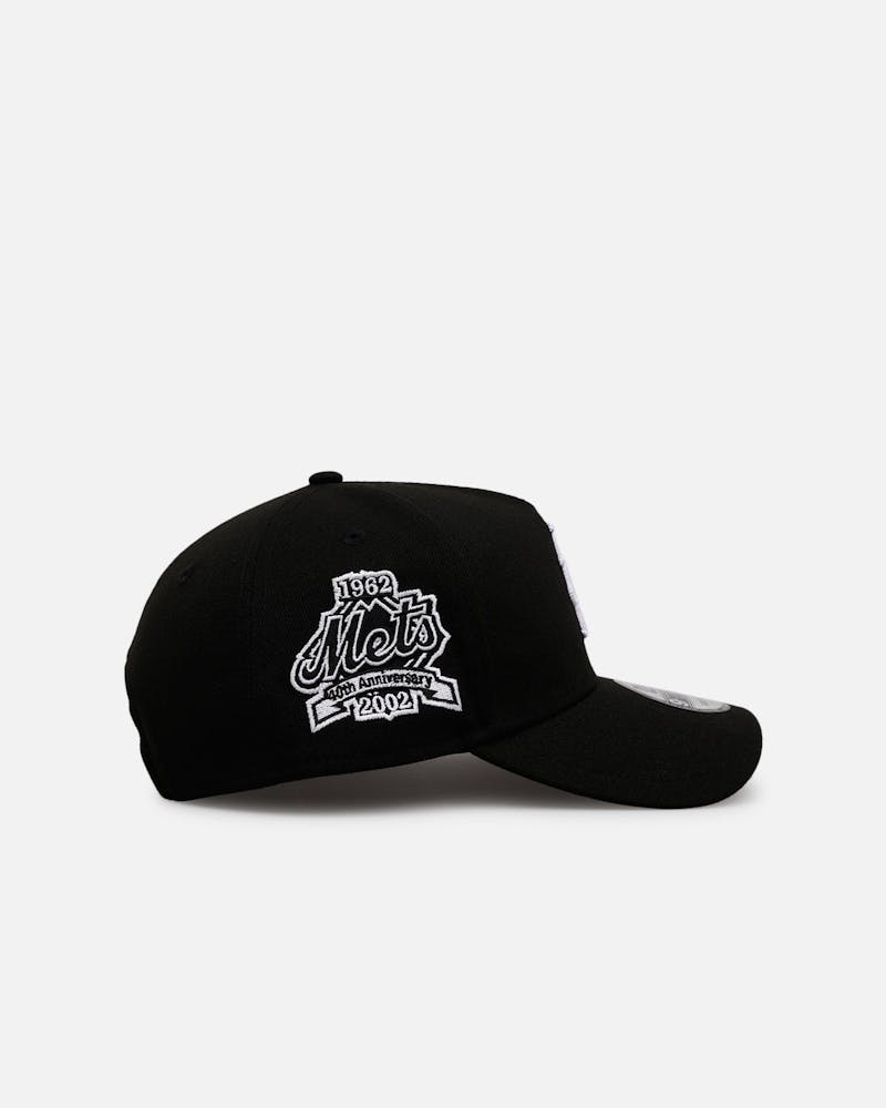 New Era New York Mets 'Black White Upside Down Logo' 9FORTY A-Frame Snapback Black/White