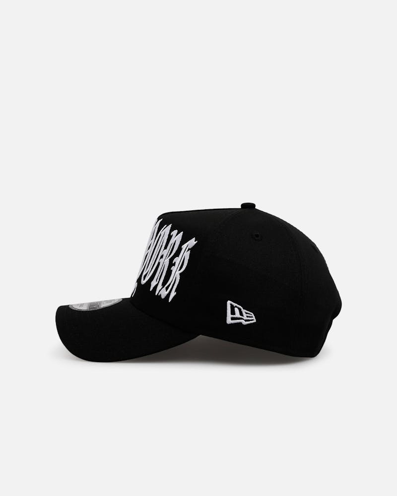 New Era New York Yankees 'Oversized Gothic Script Crown' 9FORTY A-Frame Snapback Black/White