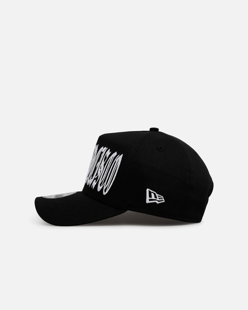New Era San Francisco 49ers 'Oversized Gothic Script Crown' 9FORTY A-Frame Snapback Black/White