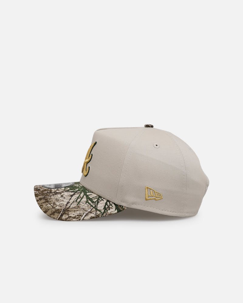 New Era Atlanta Braves 'Real Tree Stone' 9FORTY A-Frame Snapback Stone