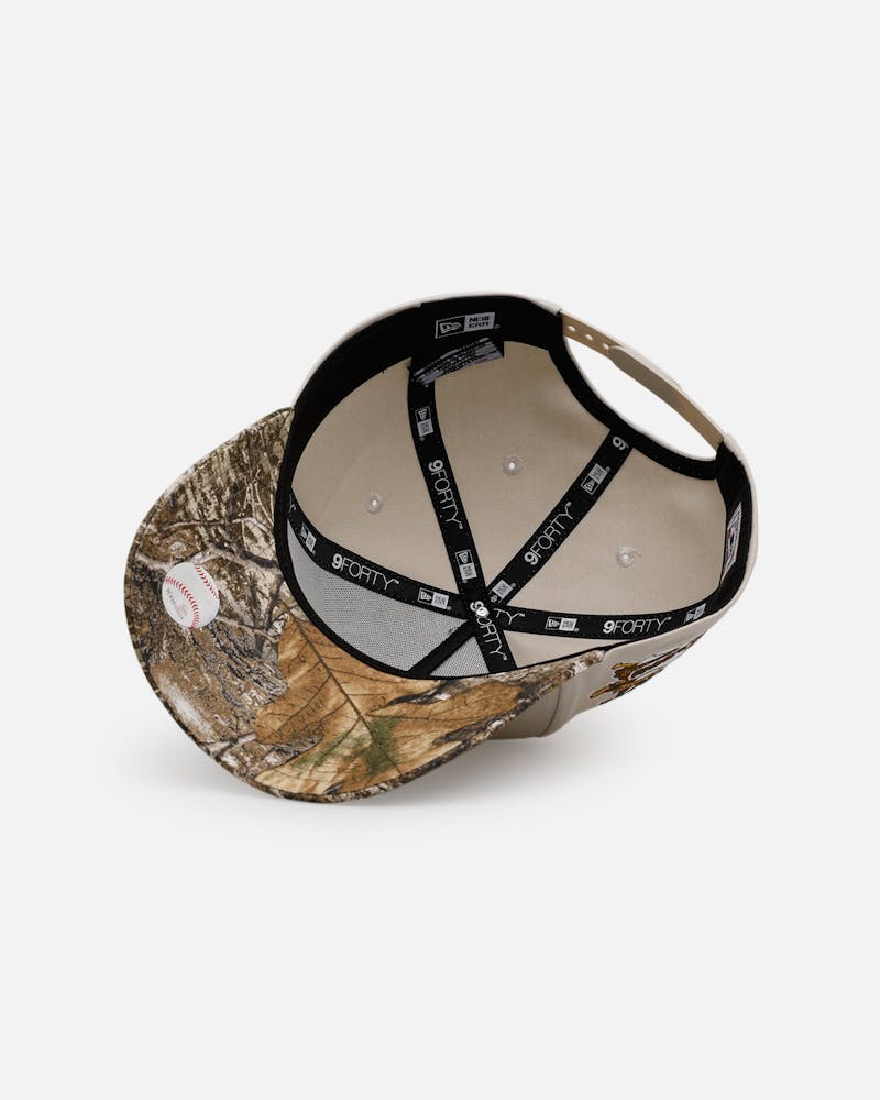 New Era Atlanta Braves 'Real Tree Stone' 9FORTY A-Frame Snapback Stone