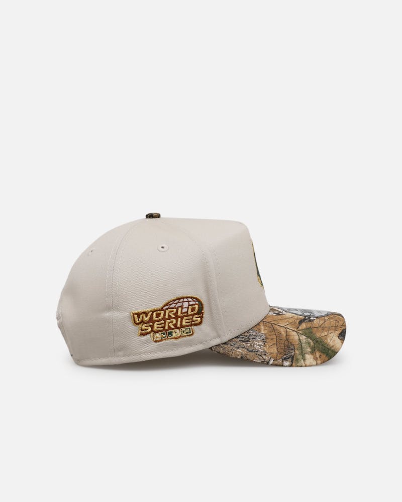 New Era Boston Red Sox 'Real Tree Stone' 9FORTY A-Frame Snapback Stone