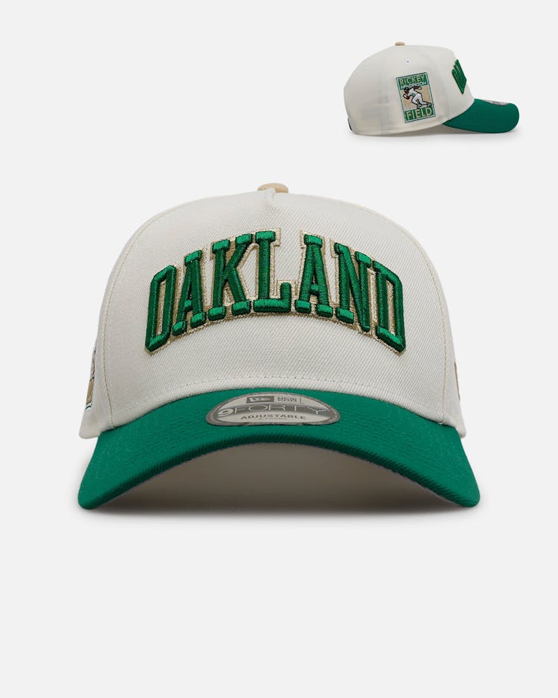 New Era Oakland Athletics 'Chrome Metallic Wordmark' 9FORTY A-Frame Snapback Chrome