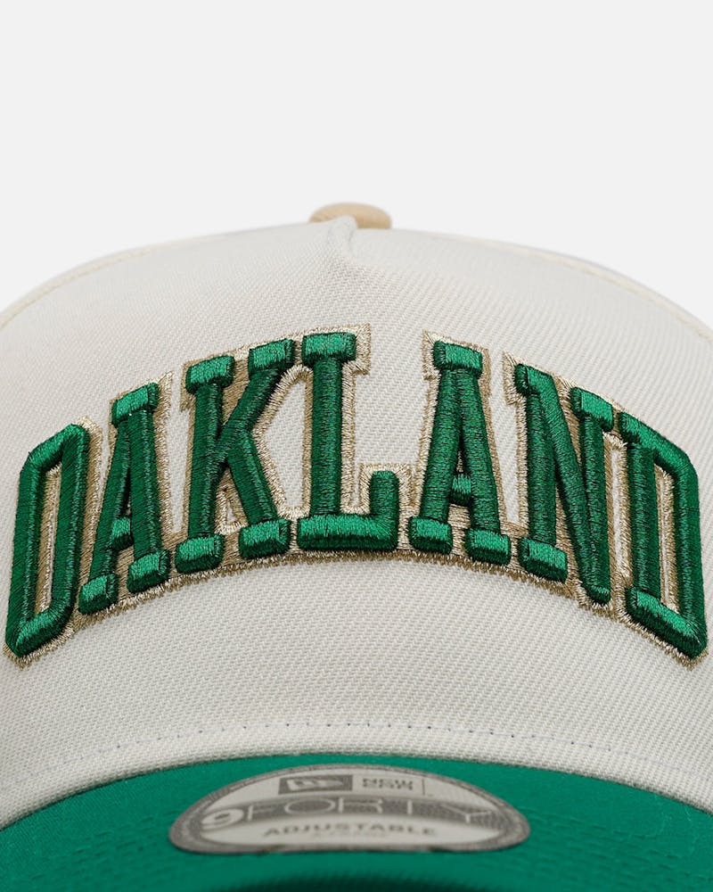 New Era Oakland Athletics 'Chrome Metallic Wordmark' 9FORTY A-Frame Snapback Chrome