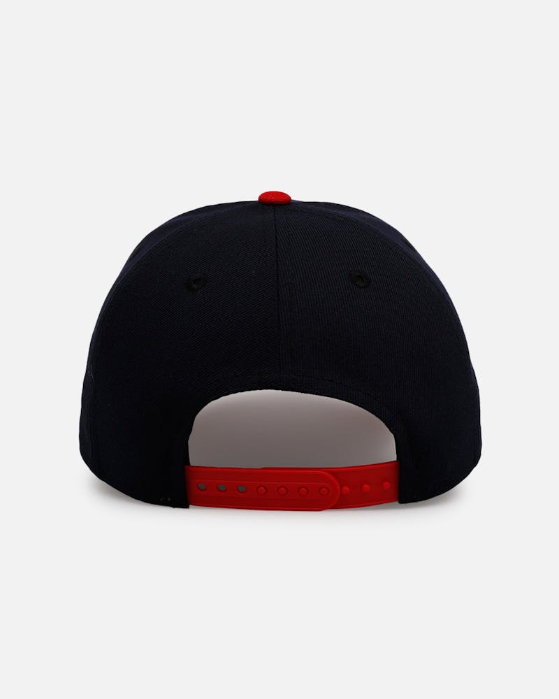 New Era Atlanta Braves 'Team Color Hearts' 9FORTY A-Frame Snapback Navy/Red