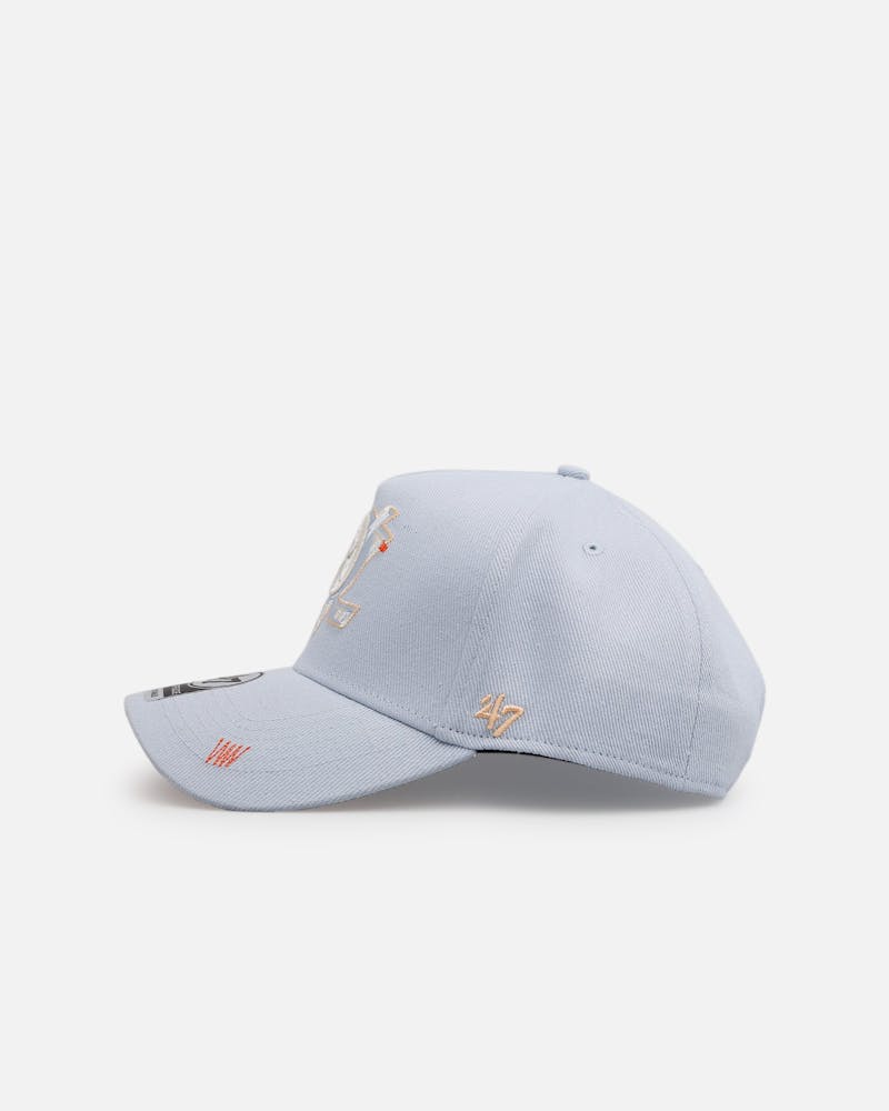 47 Brand Anaheim Ducks 'Overstitch' 47 Offside Snapback Light Blue