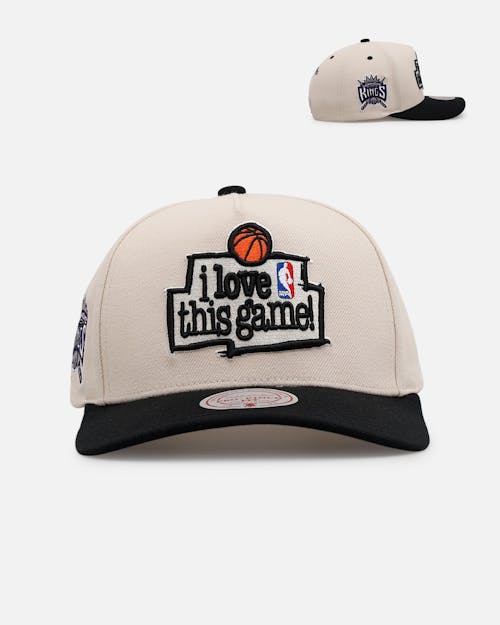 Mitchell & Ness Los Angeles Lakers 'I Love This Game' Pro Pinch Snapback Natural/Black