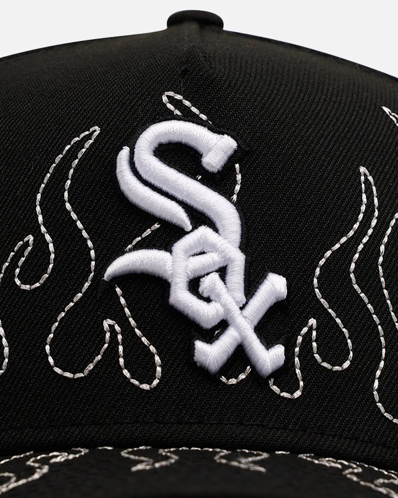 New Era Chicago White Sox 'Outline Flames' 9FORTY A-Frame Snapback Black