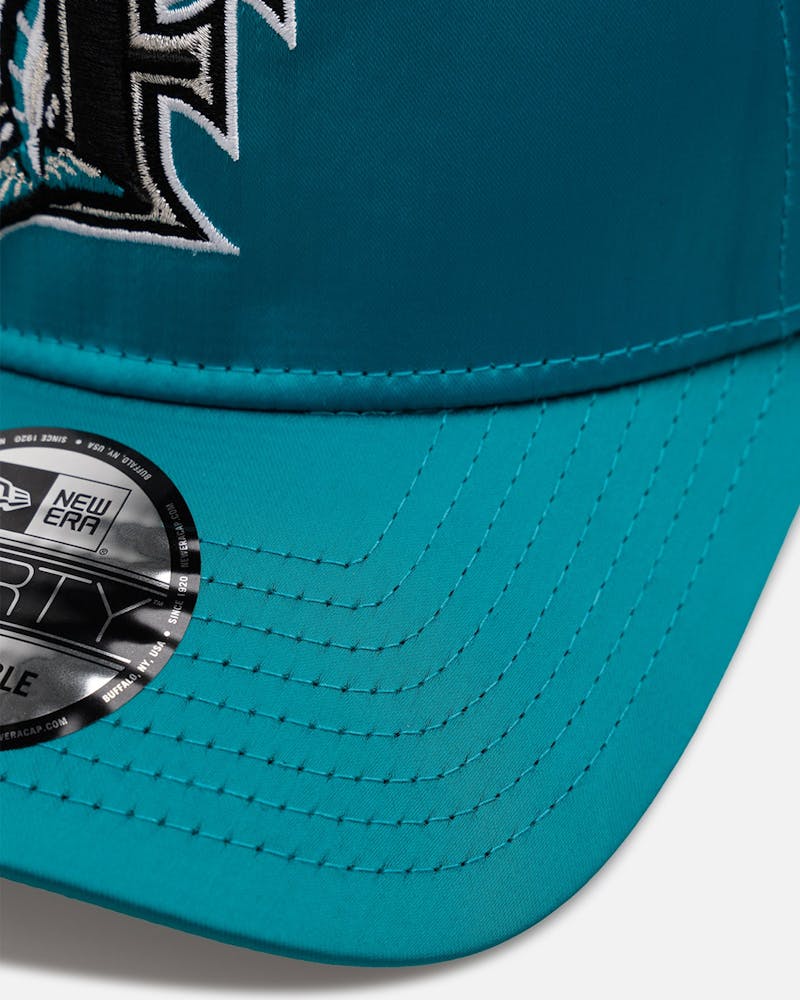 New Era Florida Marlins 'Team Color Satin' 9FORTY A-Frame Snapback Official Team Color