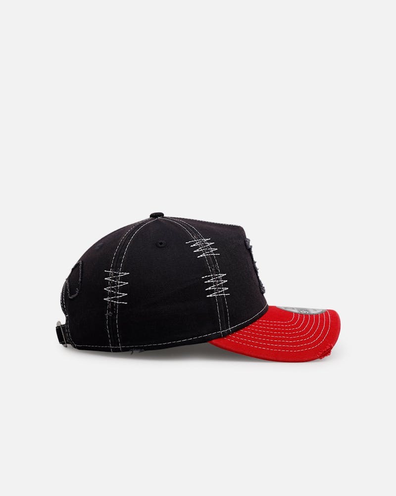 New Era Boston Red Sox 'Distressed And Worn' 9FORTY A-Frame Casual Strapback Navy/Red
