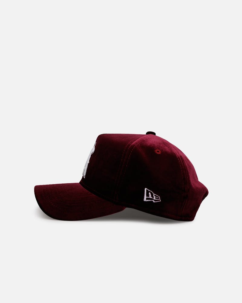 New Era Los Angeles Angels 'Velvet Dreams 2.0' 9FORTY A-Frame Snapback Burgundy