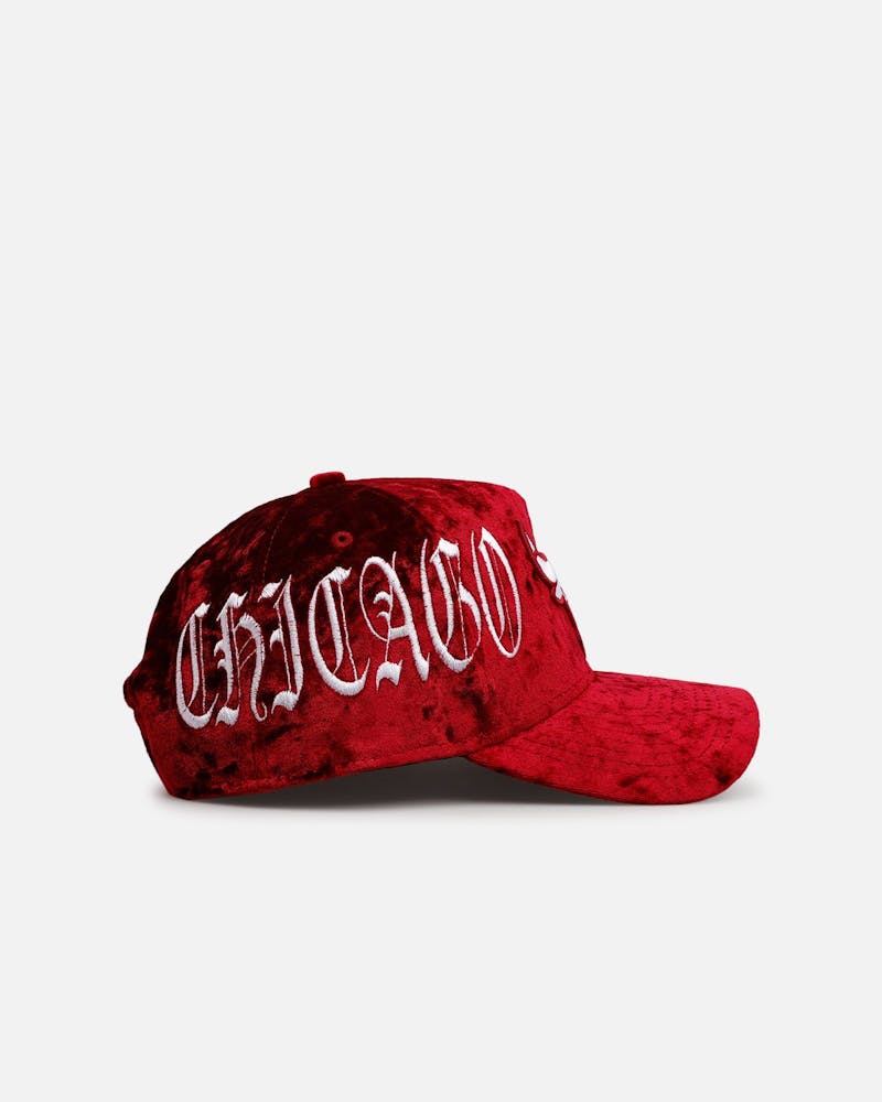 New Era Chicago Bulls 'Crushed Velvet Dreams' 9FORTY A-Frame Snapback Maroon