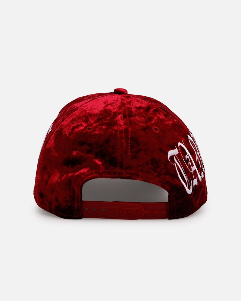 New Era Tampa Bay Rays 'Crushed Velvet Dreams' 9FORTY A-Frame Snapback Maroon