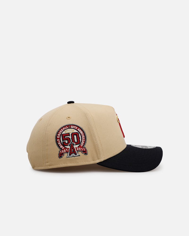 New Era California Angels 'Vintage' 9FORTY A-Frame Snapback Vegas Gold
