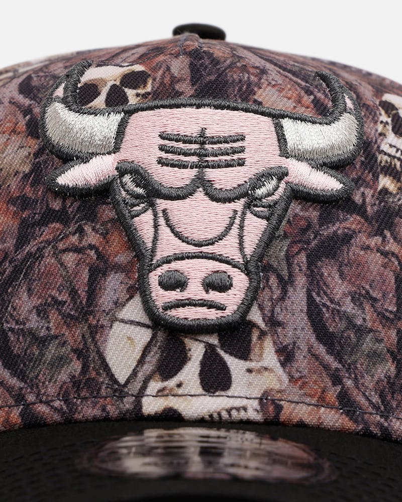 New Era Chicago Bulls 'Camo Skulls' 9FORTY A-Frame Snapback Camo