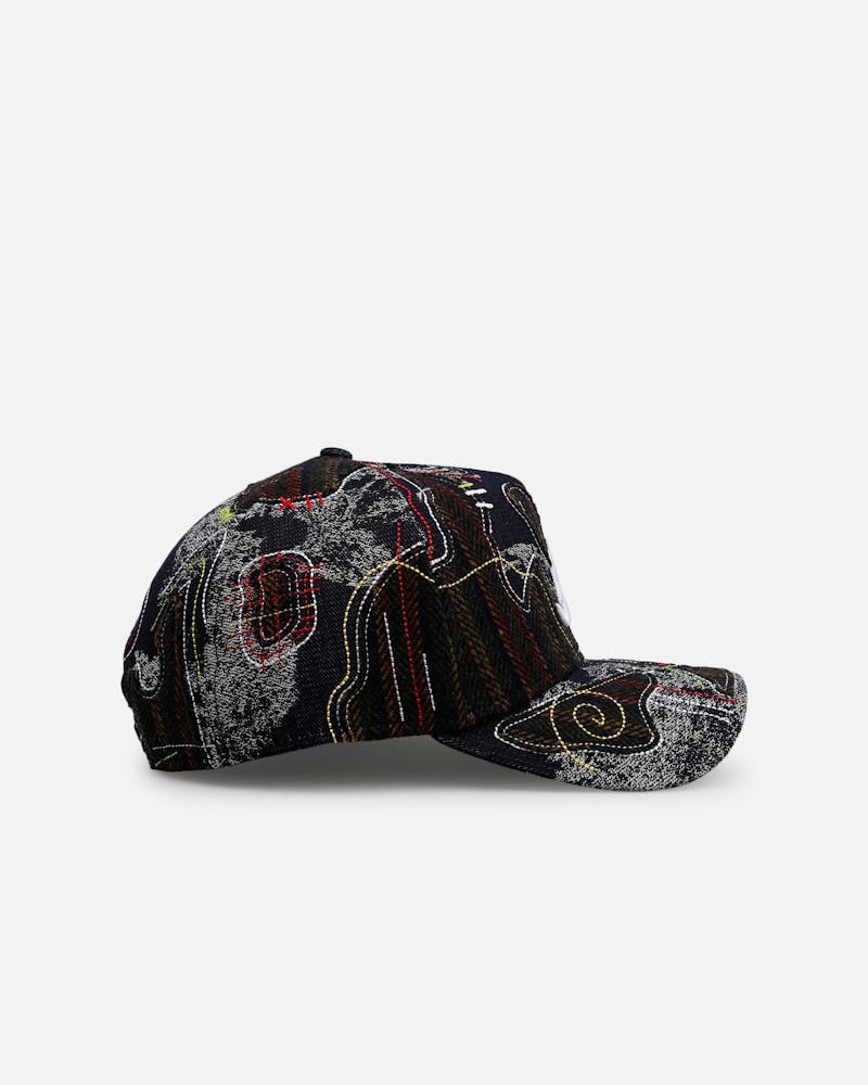 New Era Atlanta Braves 'Running Stitch' 9FORTY A-Frame Snapback Multi