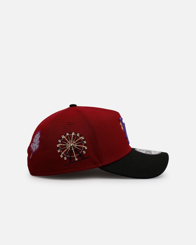 New Era Los Angeles Dodgers 'Carnival' 9FORTY A-Frame Snapback Cardinal