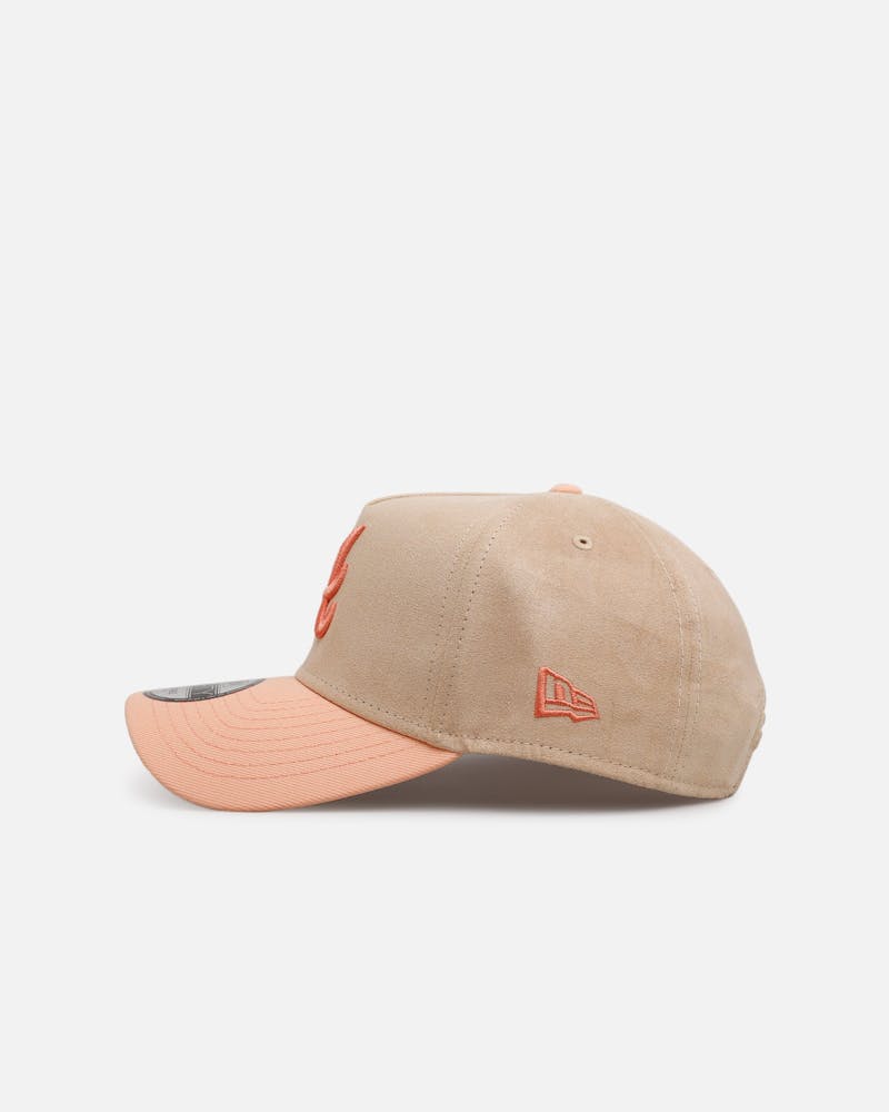New Era Atlanta Braves 'Peach Suede' 9FORTY A-Frame Snapback Peach