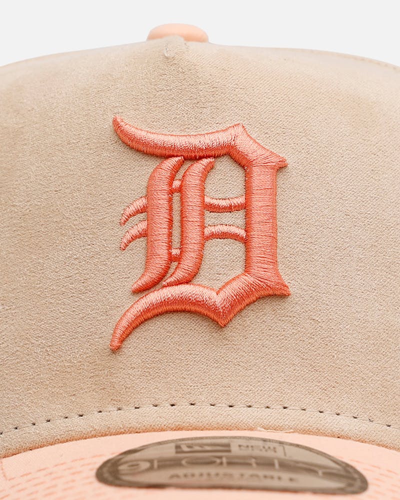 New Era Detroit Tigers 'Peach Suede' 9FORTY A-Frame Snapback Peach