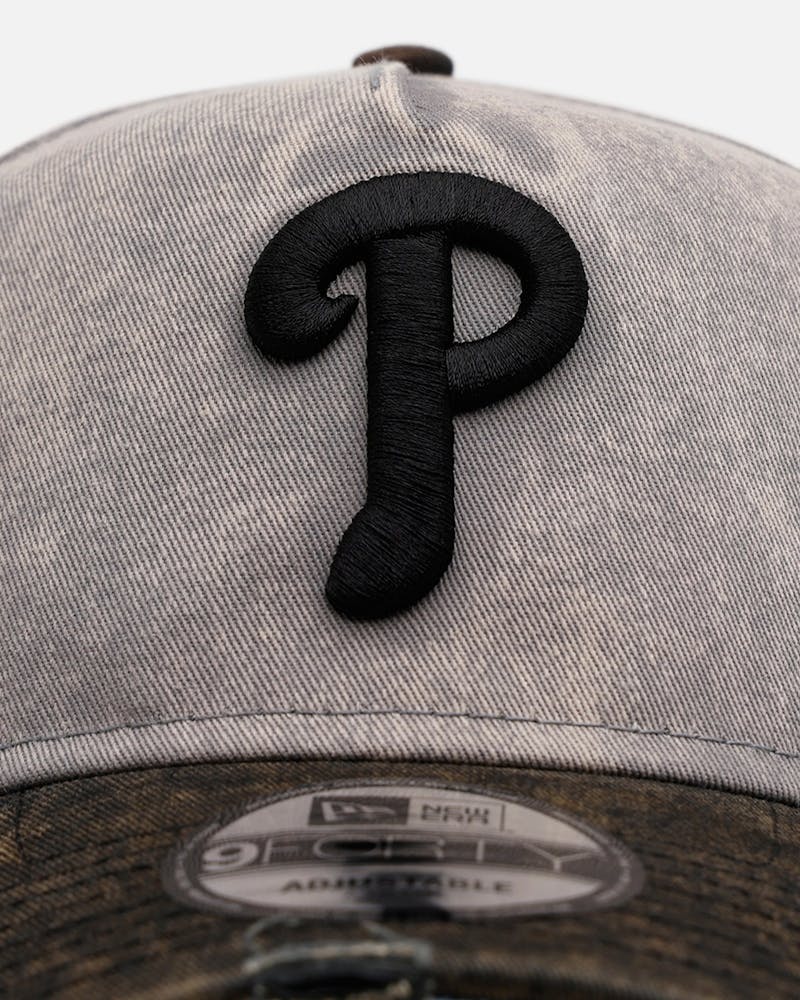 New Era Philadelphia Phillies 'Washed Storm Gray' 9FORTY A-Frame Snapback Gray