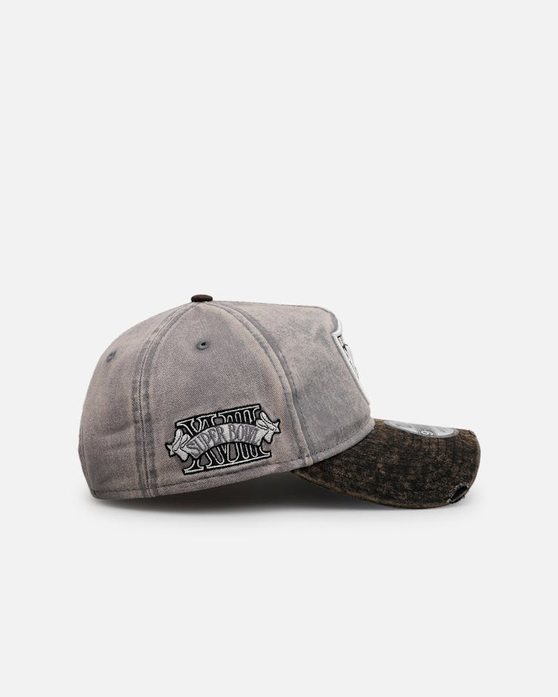New Era Las Vegas Raiders 'Washed Storm Gray' 9FORTY A-Frame Snapback Gray