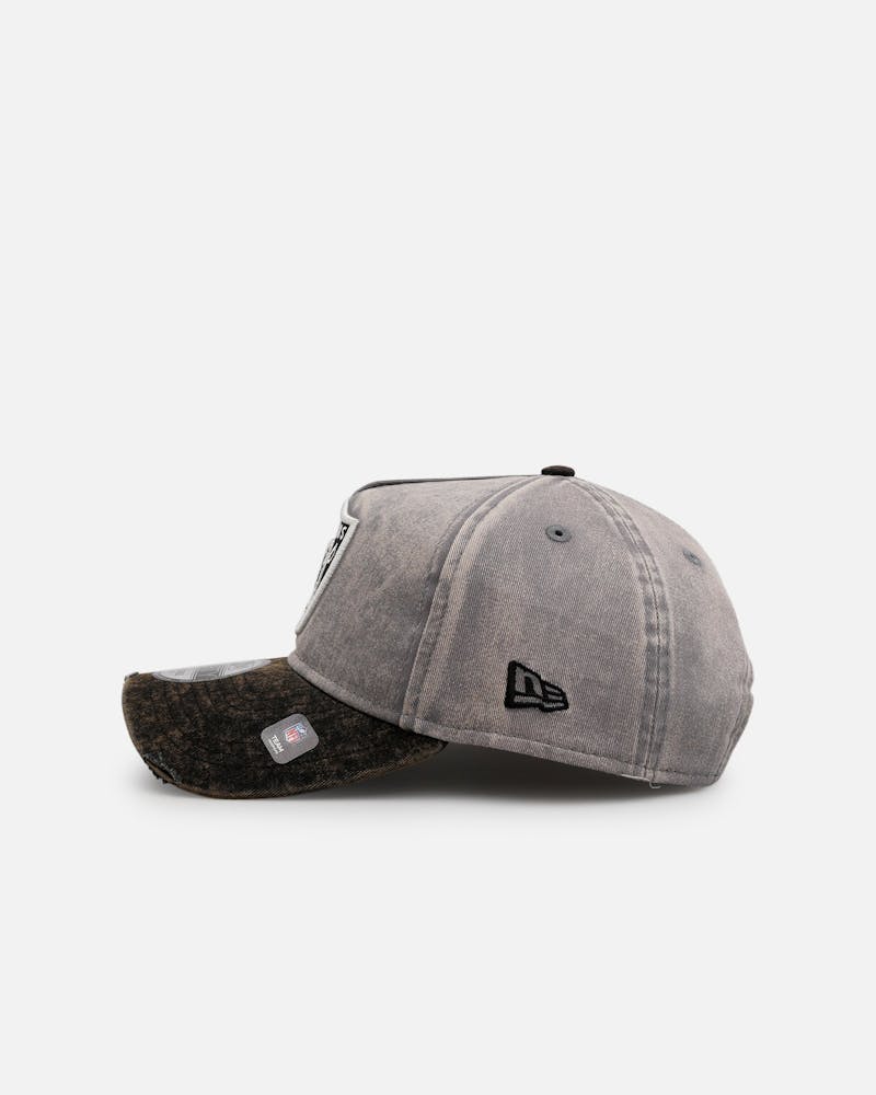 New Era Las Vegas Raiders 'Washed Storm Gray' 9FORTY A-Frame Snapback Gray