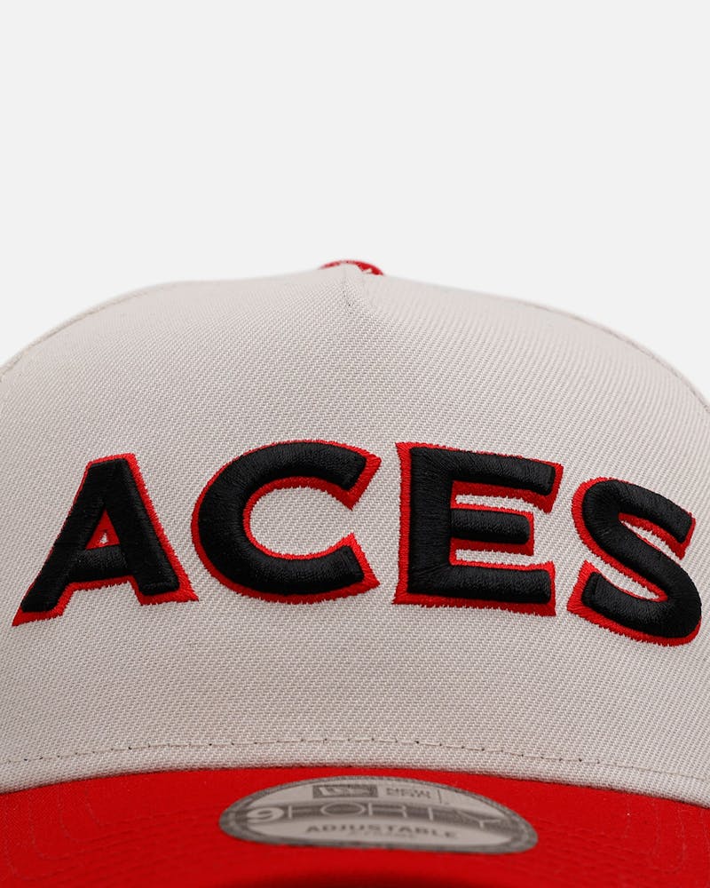 New Era Las Vegas Aces 'Aces' 9FORTY A-Frame Snapback Stone/Red