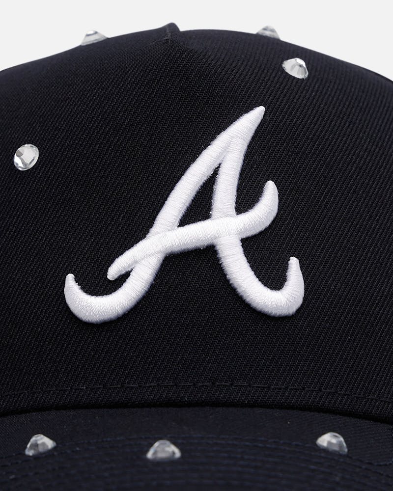 New Era Atlanta Braves 'Embellishment' 9FORTY A-Frame Snapback Navy