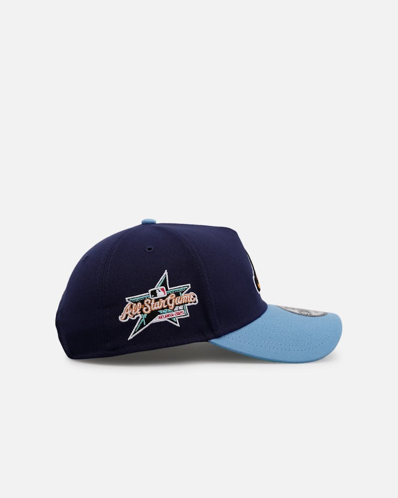 New Era Atlanta Braves 'Coral' 9FORTY A-Frame Snapback Navy/Sky