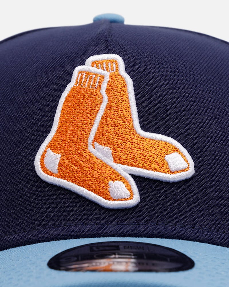 New Era Boston Red Sox 'Coral' 9FORTY A-Frame Snapback Navy/Sky