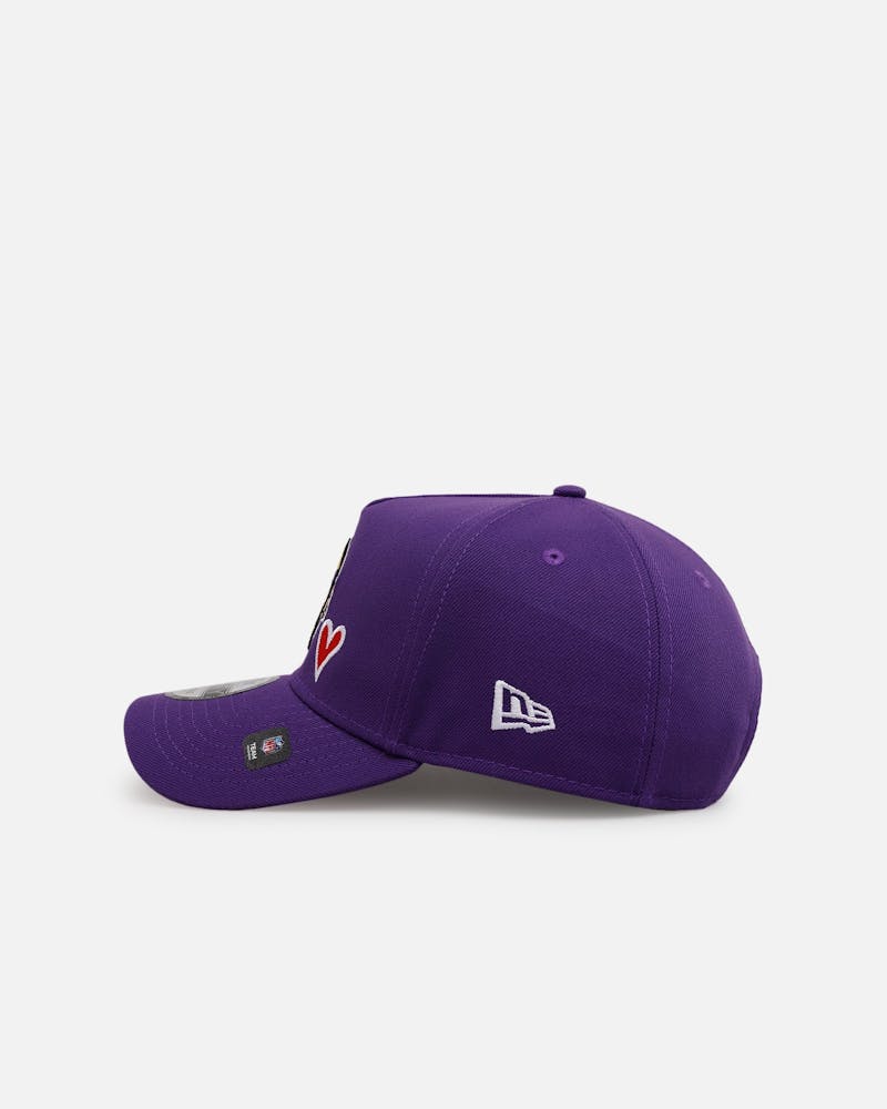 New Era Minnesota Vikings 'Team Color Hearts' 9FORTY A-Frame Snapback Official Team Color