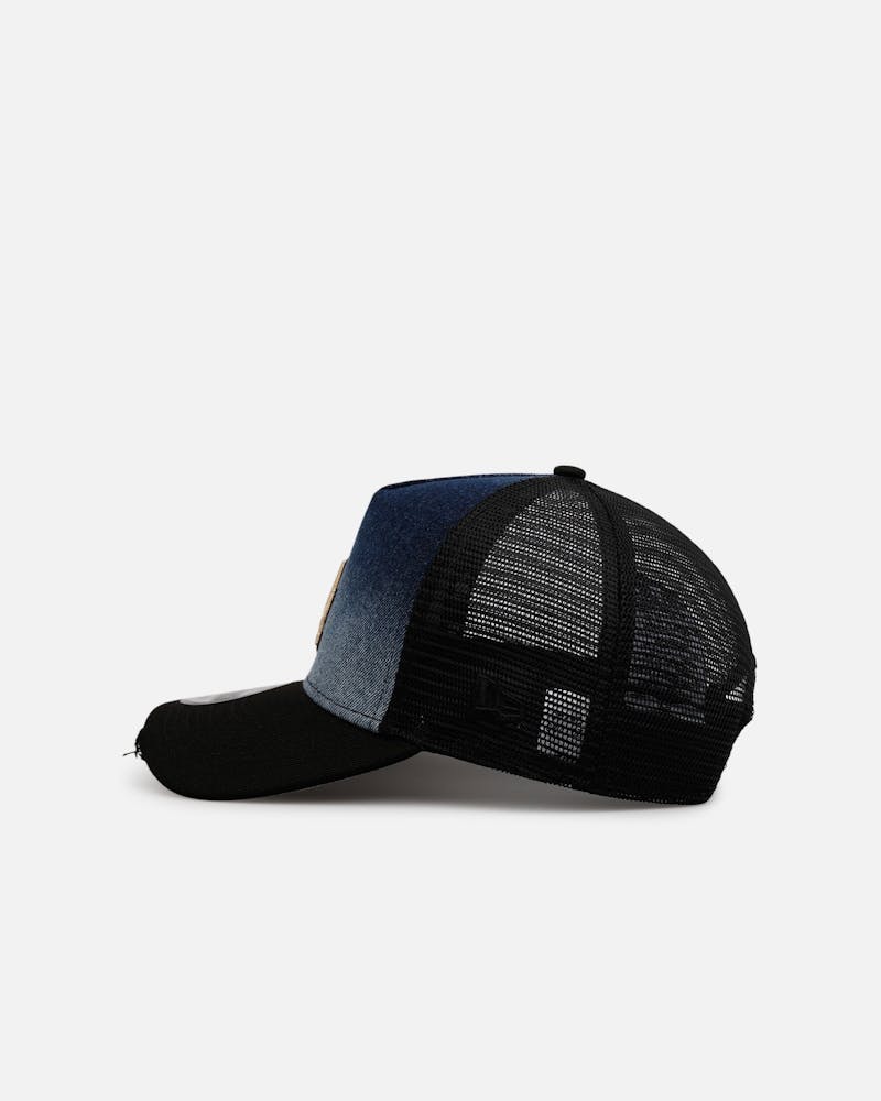 New Era Los Angeles Dodgers 'Bleach' 9FORTY A-Frame Trucker Snapback Denim