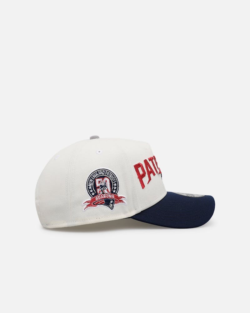 New Era New England Patriots 'Chrome Metallic Wordmark' 9FORTY A-Frame Snapback Chrome