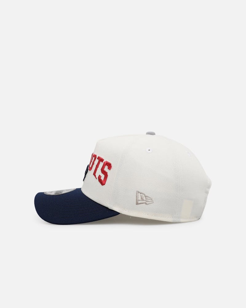 New Era New England Patriots 'Chrome Metallic Wordmark' 9FORTY A-Frame Snapback Chrome