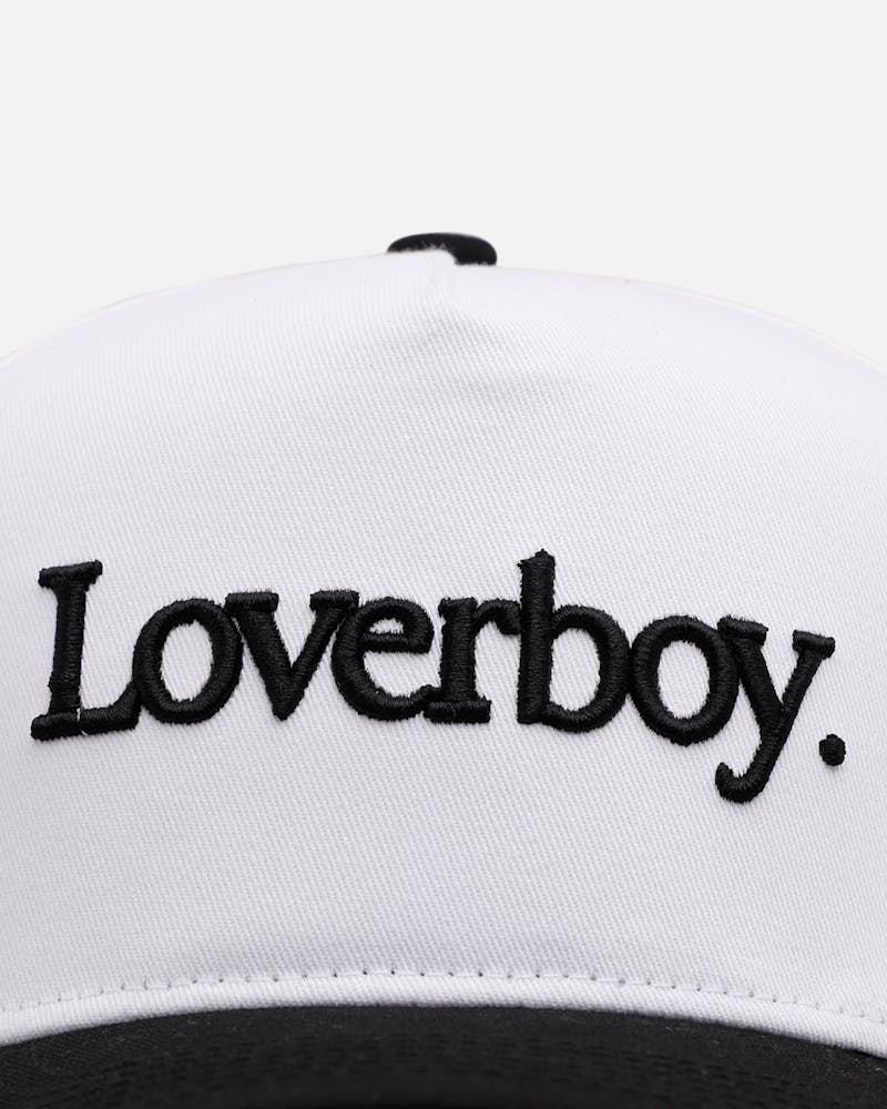 Aug11 Loverboy Snapback White/Black