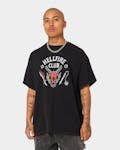 Goat Crew Goat Crew X Stranger Things Hellfire Club Vintage T-Shirt Washed Black