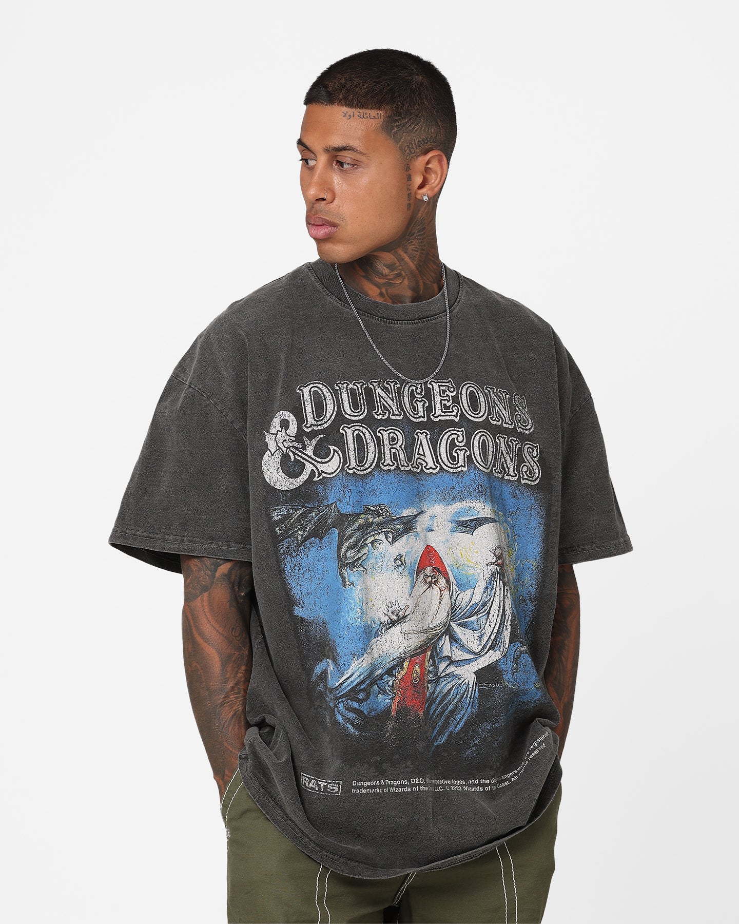 Rats Get Fat X Dungeons And Dragons Wizard Heavyweight Vintage T-Shirt