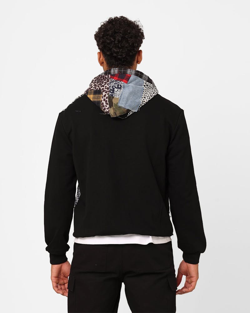 XXIII Patchwork Hoodie Multi/Black