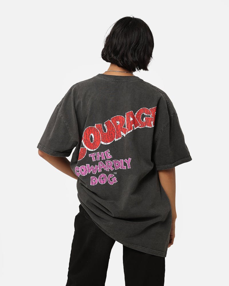 American Thrift X Cartoon Network Courage Heavyweight T-Shirt Black Wash