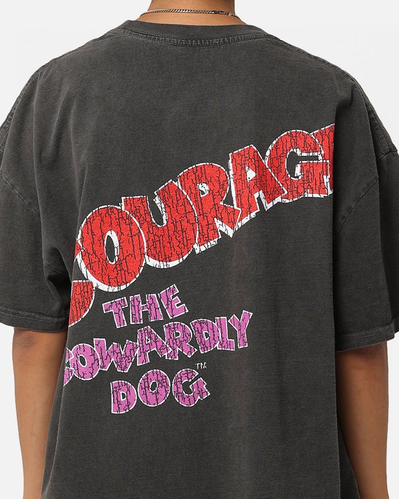 American Thrift X Cartoon Network Courage Heavyweight T-Shirt Black Wash