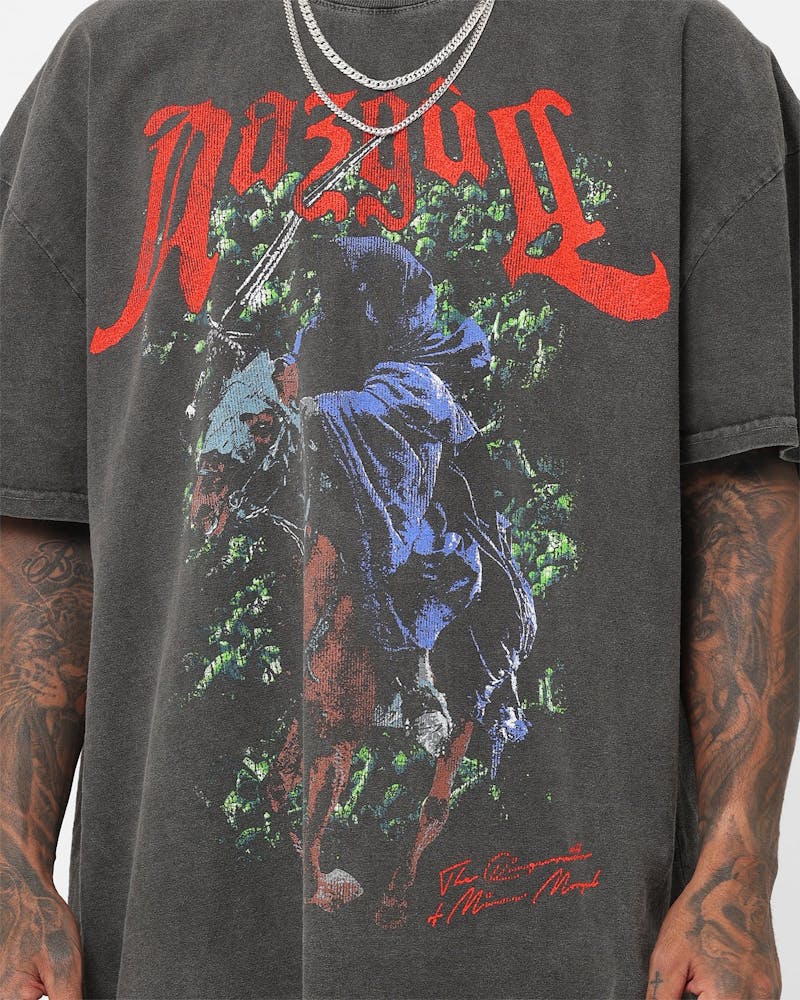 American Thrift X The Lord Of The Rings Nazgul Heavyweight Vintage T-Shirt Black Wash