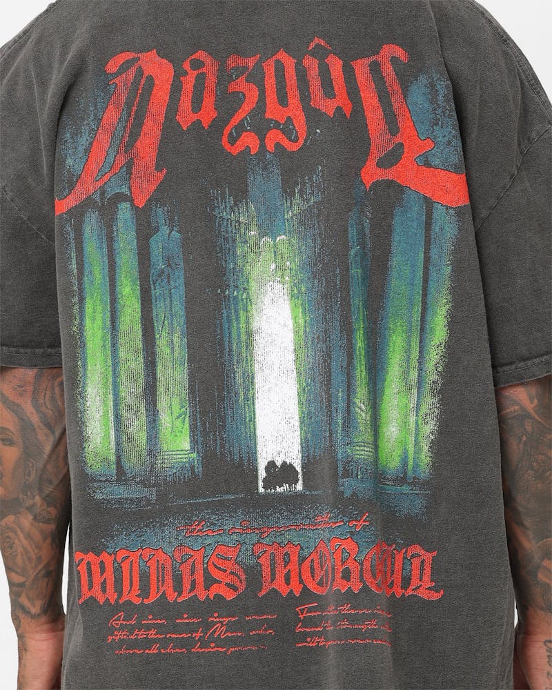 American Thrift X The Lord Of The Rings Nazgul Heavyweight Vintage T-Shirt Black Wash