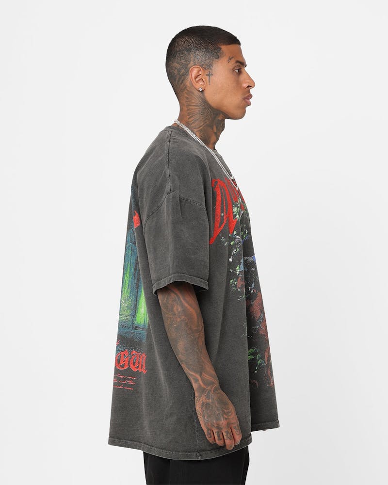 American Thrift X The Lord Of The Rings Nazgul Heavyweight Vintage T-Shirt Black Wash