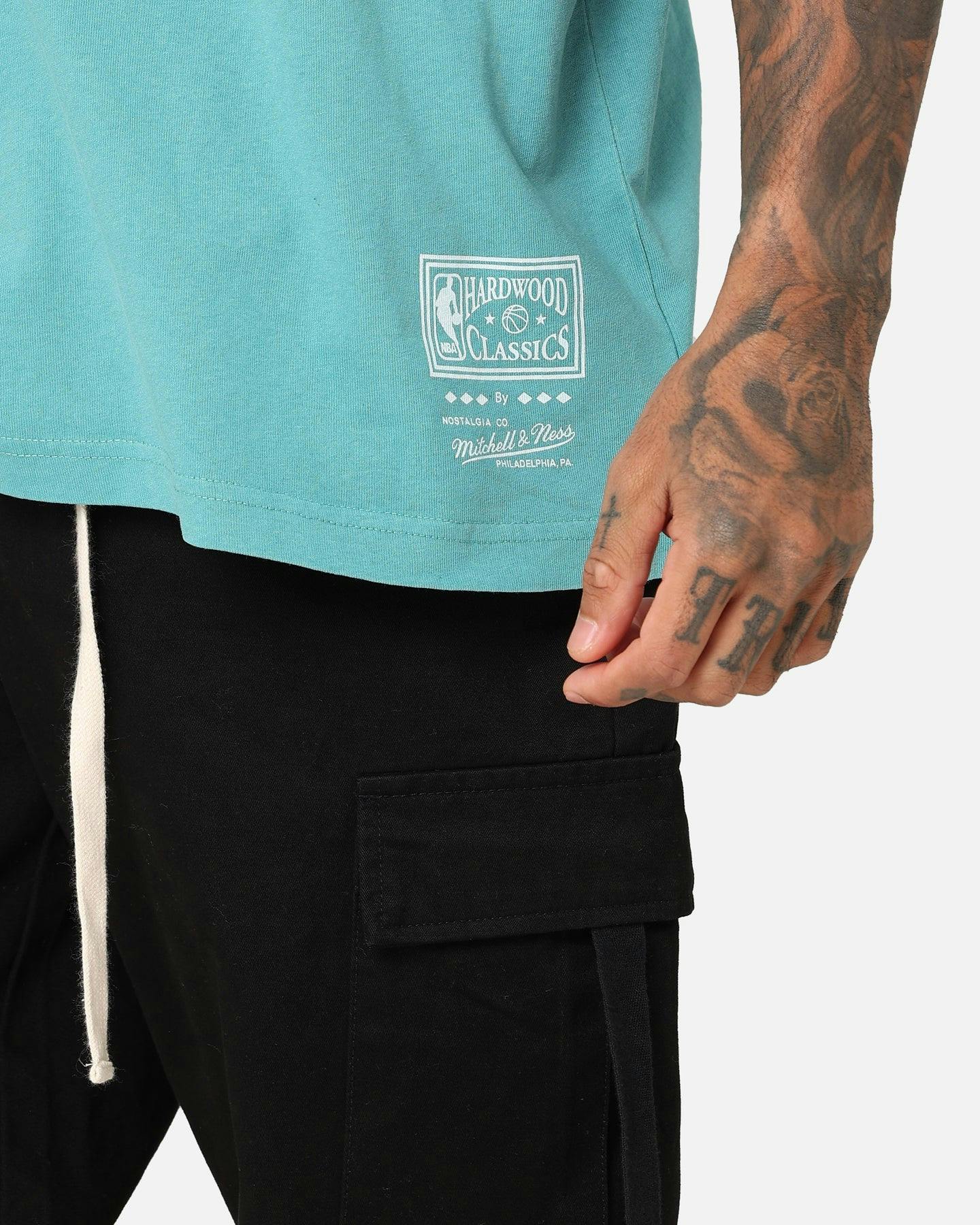 Mitchell & Ness Memphis Grizzlies XL Logo One Colour T-Shirt Faded Teal