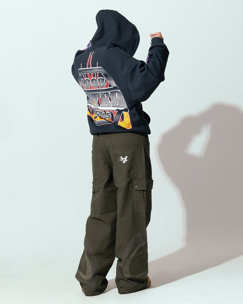 Loiter Motor Zip Hoodie Charcoal thumbnail - 2