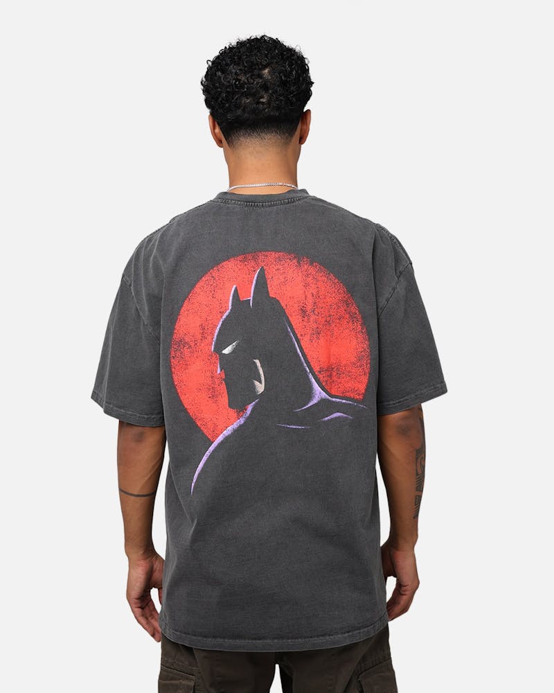 American Thrift X DC Batman The Animated Series Heavyweight Vintage T-Shirt Washed Black