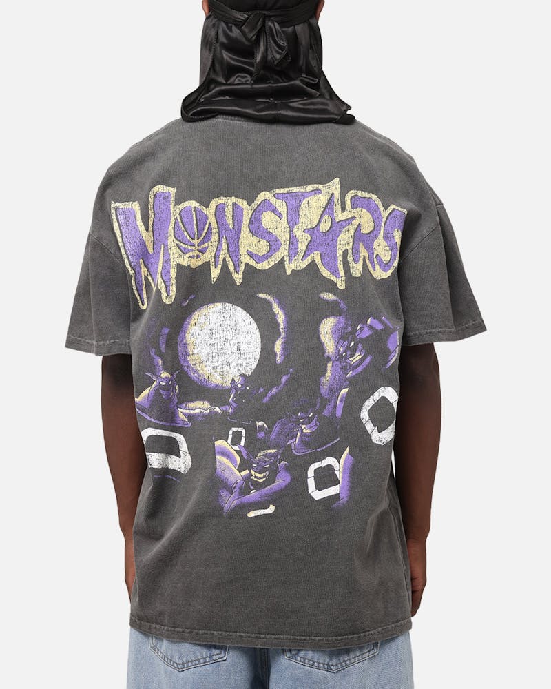 American Thrift X Space Jam Monstars Heavyweight Vintage T-Shirt Black Wash