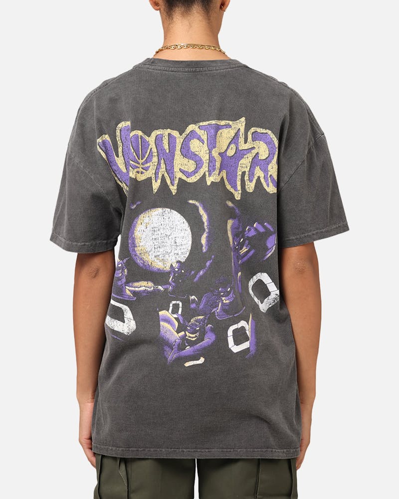 American Thrift X Space Jam Monstars Heavyweight Vintage T-Shirt Black Wash