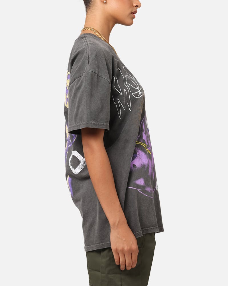 American Thrift X Space Jam Monstars Heavyweight Vintage T-Shirt Black Wash