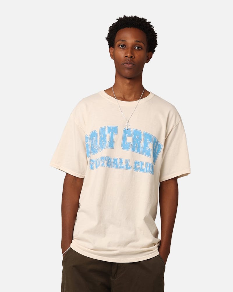 Goat Crew Football Club 10 T-Shirt Off White/Blue